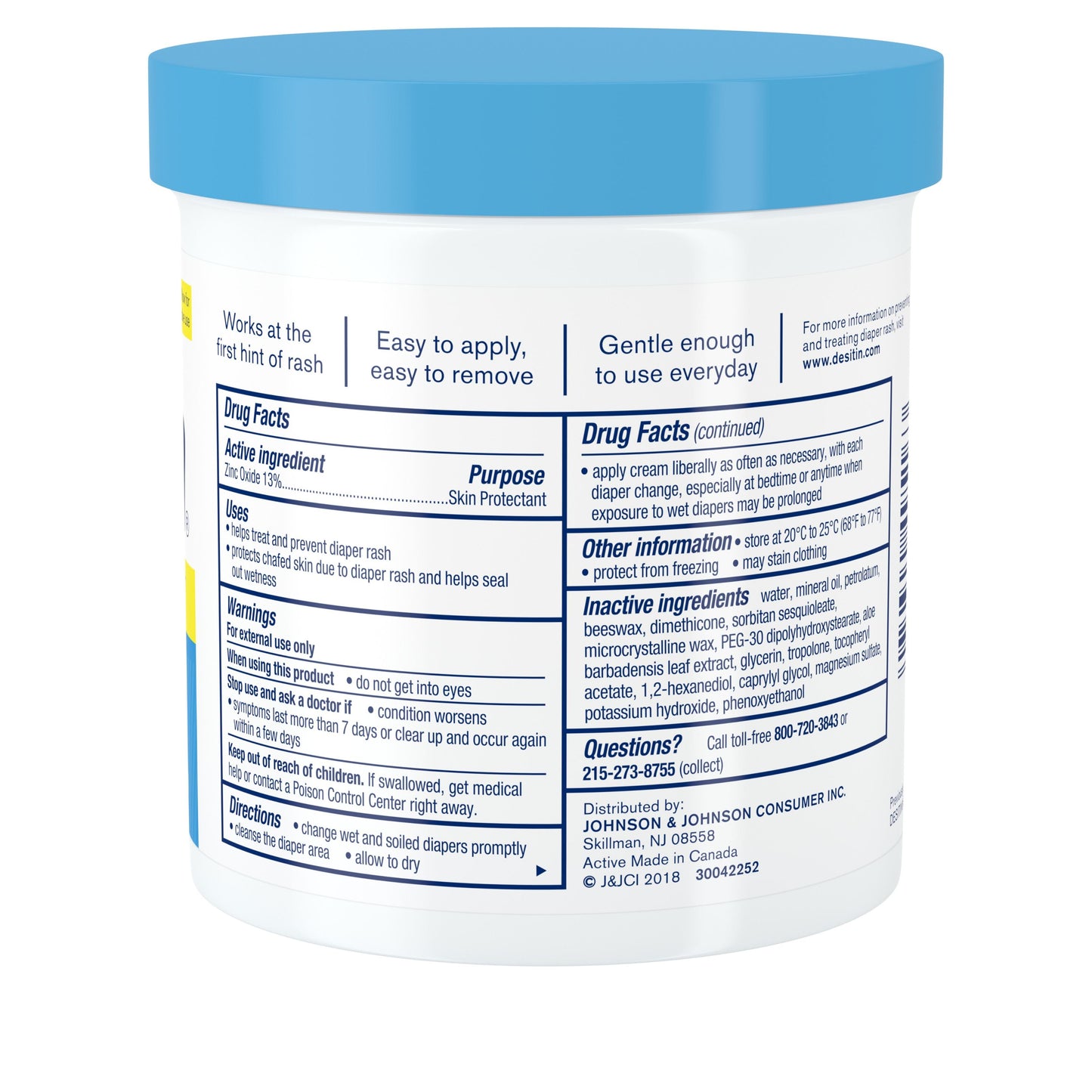 Desitin Daily Defense Baby Diaper Rash Cream with Zinc Oxide, 16 oz (454 g)
