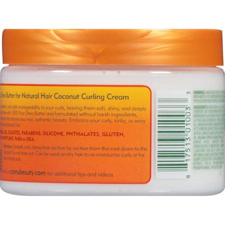 Cantu Shea Butter for Natural Hair Coconut Curling Cream 12 Oz