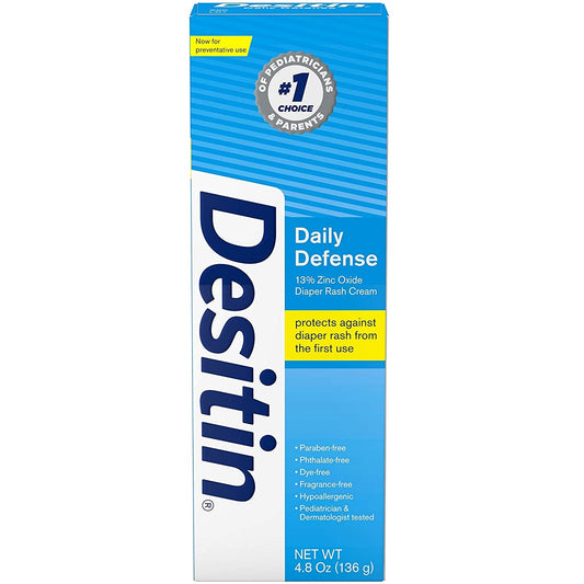 Desitin Daily Defense Baby Diaper Rash Cream with 13% Zinc Oxide 4.8 oz / 136 g