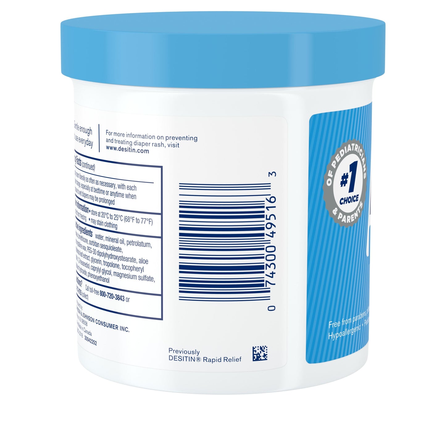 Desitin Daily Defense Baby Diaper Rash Cream with Zinc Oxide, 16 oz (454 g)