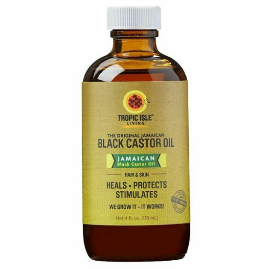 Tropic Isle Living Jamaican Black Castor Oil, 4 oz / 118 ml (PACKAGING MAY VARY)